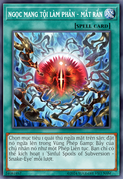 Sinful Spoils of Subversion - Snake-Eye