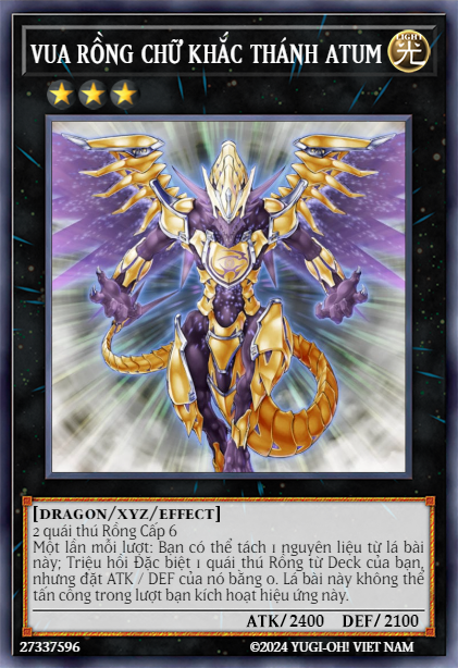 Hieratic Dragon King of Atum