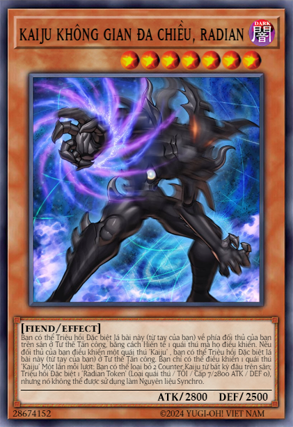 Radian, the Multidimensional Kaiju