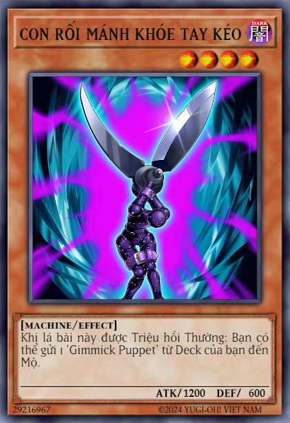 Gimmick Puppet Scissor Arms