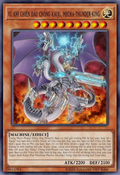 Super Anti-Kaiju War Machine Mecha-Thunder-King