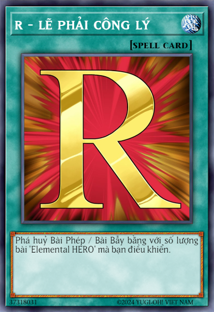 R - Righteous Justice