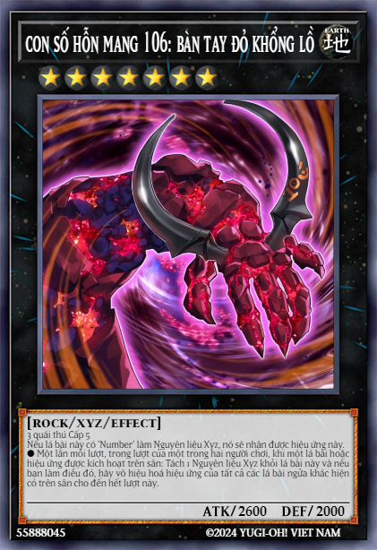Number C106: Giant Red Hand