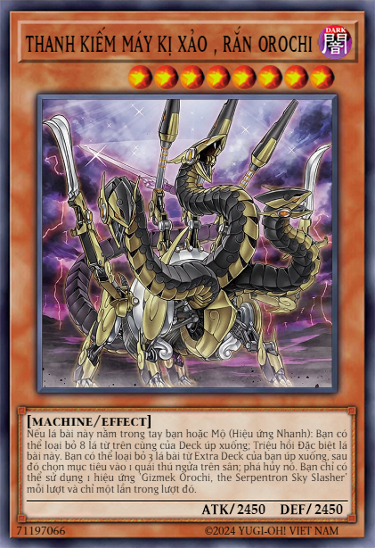 Gizmek Orochi, the Serpentron Sky Slasher