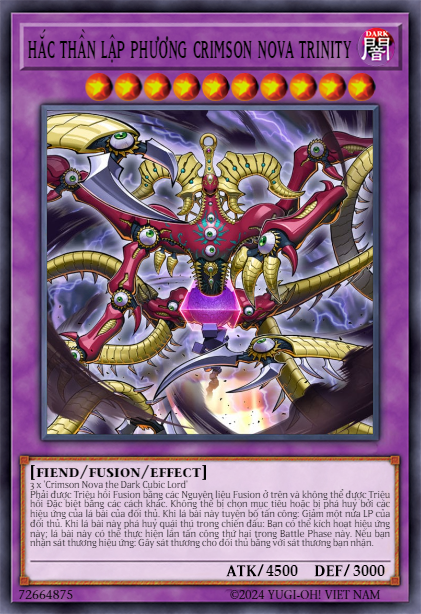 Crimson Nova Trinity the Dark Cubic Lord