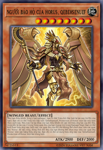 Qebehsenuef, Protection of Horus