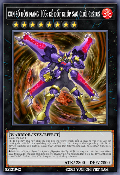 Number C105: Battlin' Boxer Comet Cestus