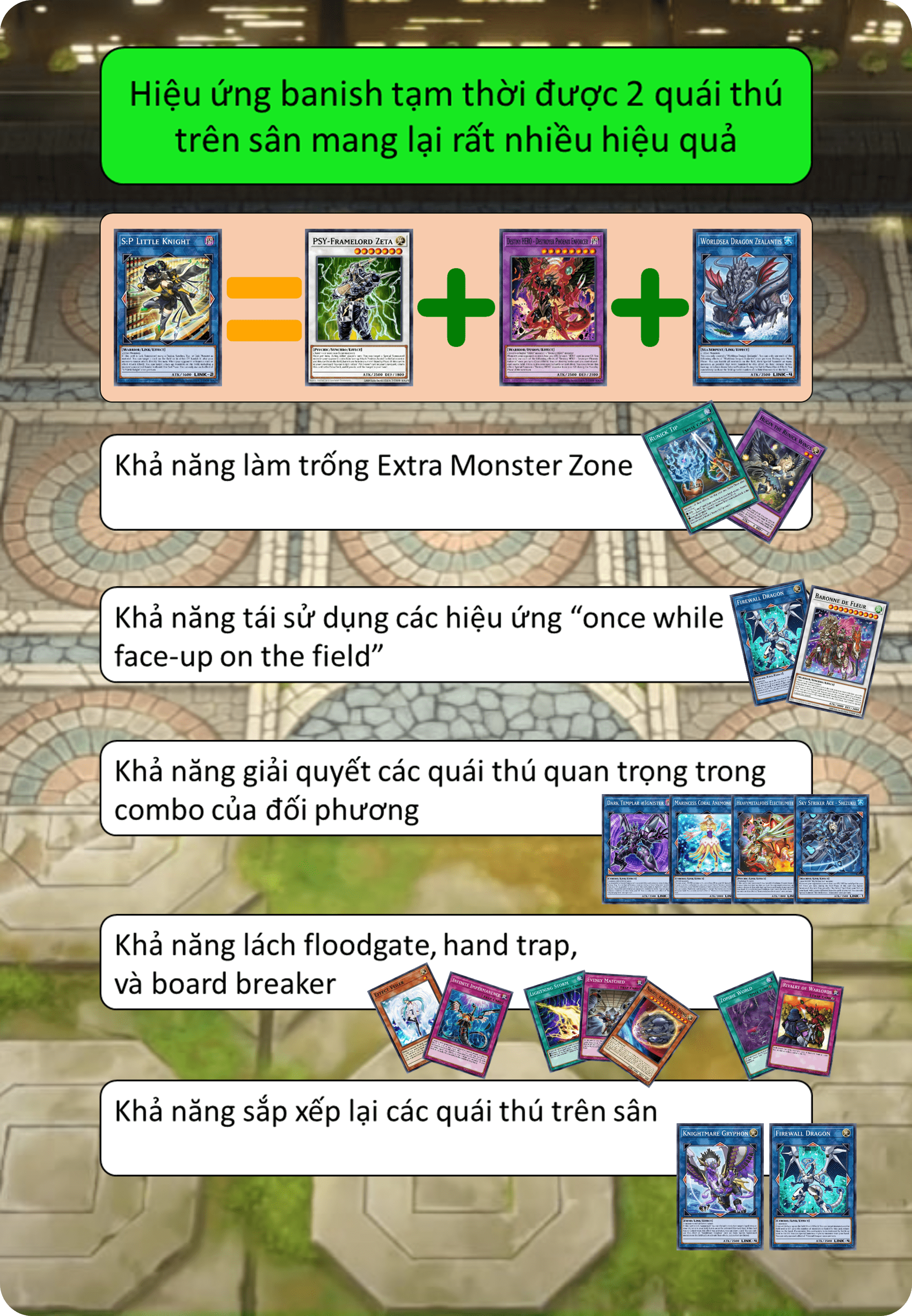Tận dụng hiệu ứng (2) của lá bài này